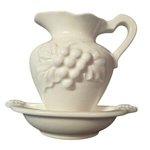 Vintage Lefton's 6" Tall Ceramic Wall Pocket one chip as pictured